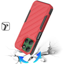 For Moto G Power 2025 Case Shockproof Dual Layer Lined Cover + Tempered Glass