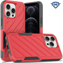 For iPhone 11 6.1 in. Case Shockproof Dual Layer Lined Cover + Tempered Glass