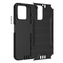For Boost Celero 5G SC 2024 Case Premium Metallic Brushed Cover + Tempered Glass
