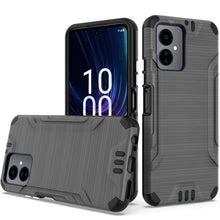 For Boost Celero 5G SC 2024 Case Premium Metallic Brushed Cover + Tempered Glass