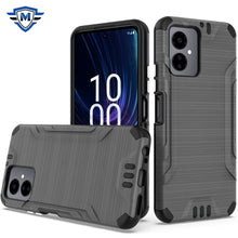 For Boost Celero 5G SC 2024 Case Premium Metallic Brushed Cover + Tempered Glass