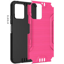 For Boost Celero 5G SC 2024 Case Premium Metallic Brushed Cover + Tempered Glass