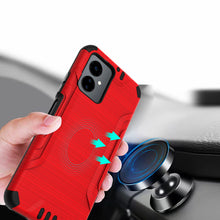 For Boost Celero 5G SC 2024 Case Premium Metallic Brushed Cover + Tempered Glass