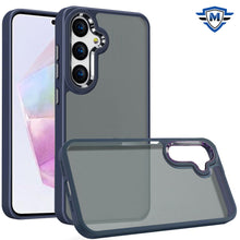 For Samsung A36 Case Thick Acrylic Hybrid Cover Metal Buttons + Tempered Glass