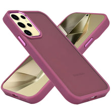 For Samsung Galaxy S24 Case Smooth Thick Acrylic Hybrid Cover with Metal Buttons