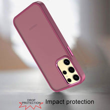 For Samsung Galaxy S24 Case Smooth Thick Acrylic Hybrid Cover with Metal Buttons