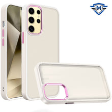 For Samsung Galaxy S24 Ultra Case Rubberized Thick Hybrid Cover w/ Metal Buttons