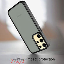 For Samsung Galaxy S24 Case Smooth Thick Acrylic Hybrid Cover with Metal Buttons