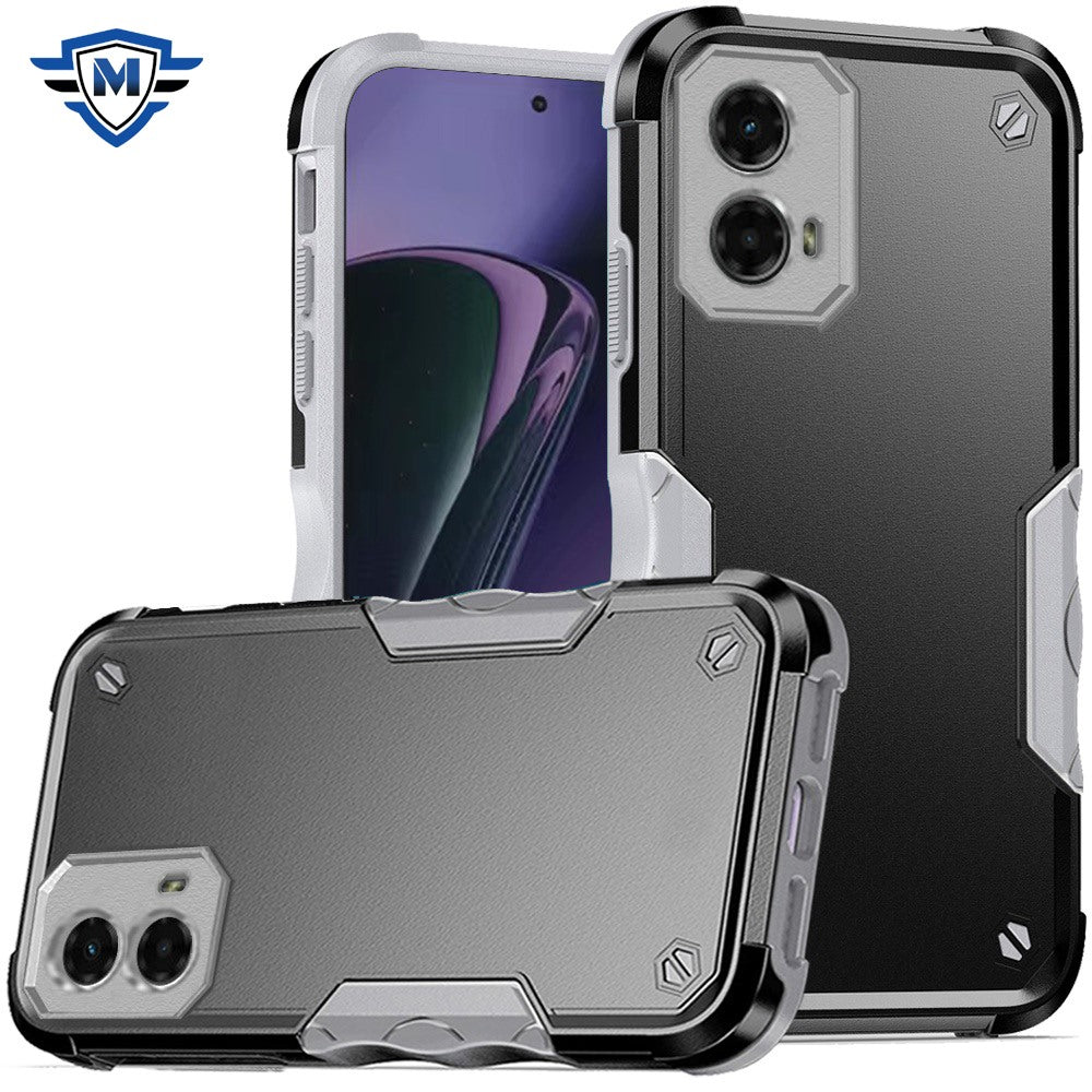 For Moto G Stylus 5G 2024 Case Shockproof with Ergonomic Grip + Tempered Glass