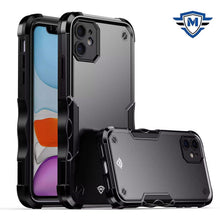 For iPhone 11 6.1 in. Case Dual Layer Shockproof Ergonomic Grip + Tempered Glass