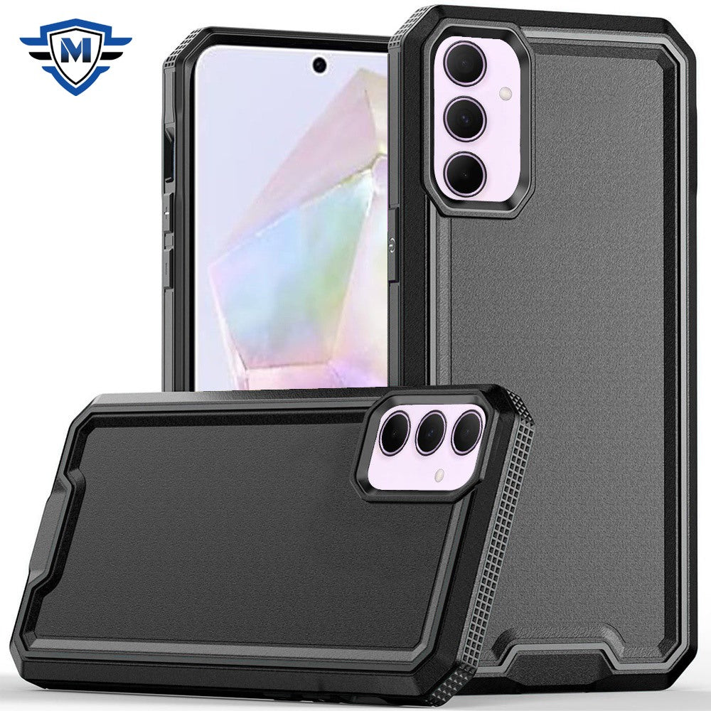 For Samsung A36 Case Strong Fused Protective Hybrid Cover + Tempered Glass