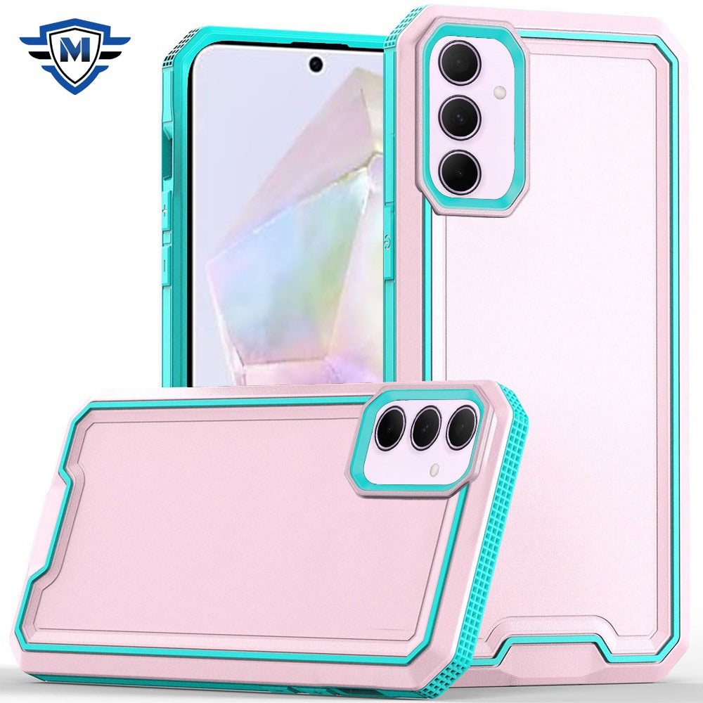 For Samsung A36 Case Strong Fused Protective Hybrid Cover + Tempered Glass
