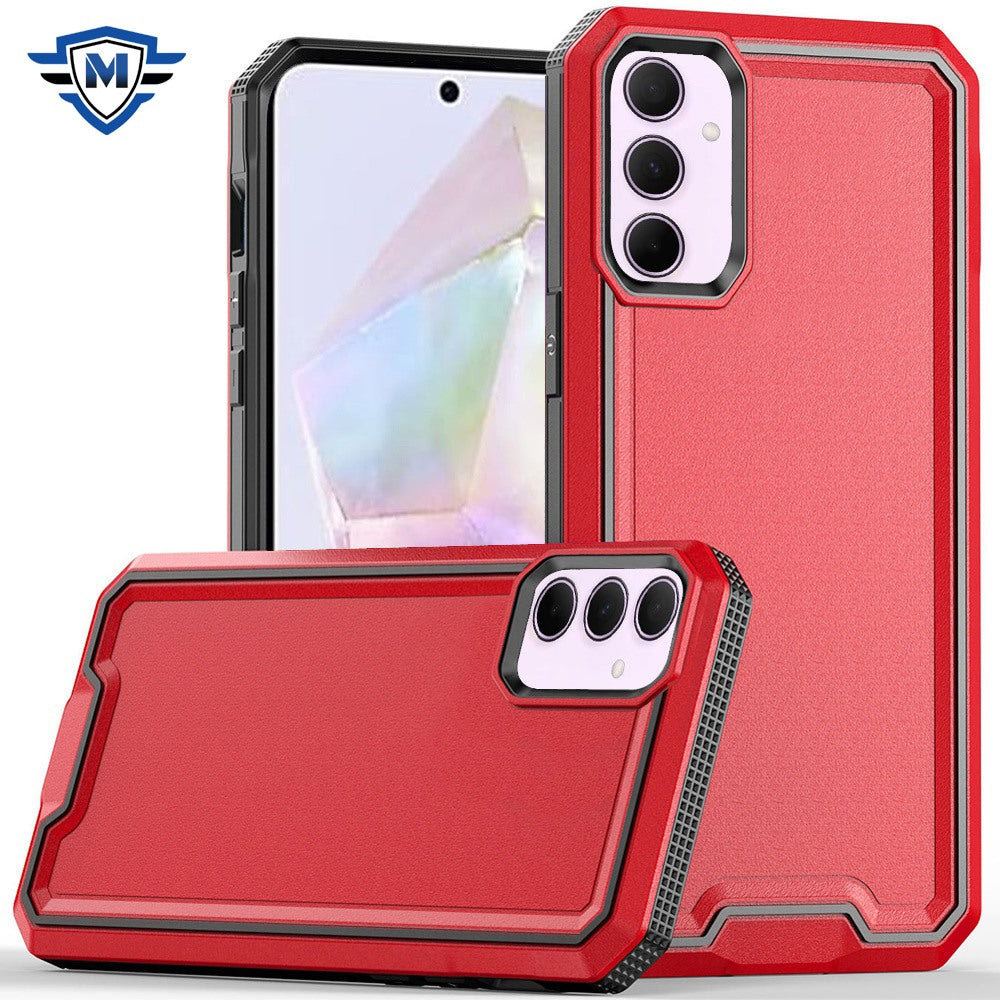 For Samsung A36 Case Strong Fused Protective Hybrid Cover + Tempered Glass