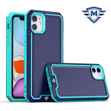 For iPhone 11 6.1 in. Case Strong Fused Protective Hybrid Cover + Tempered Glass