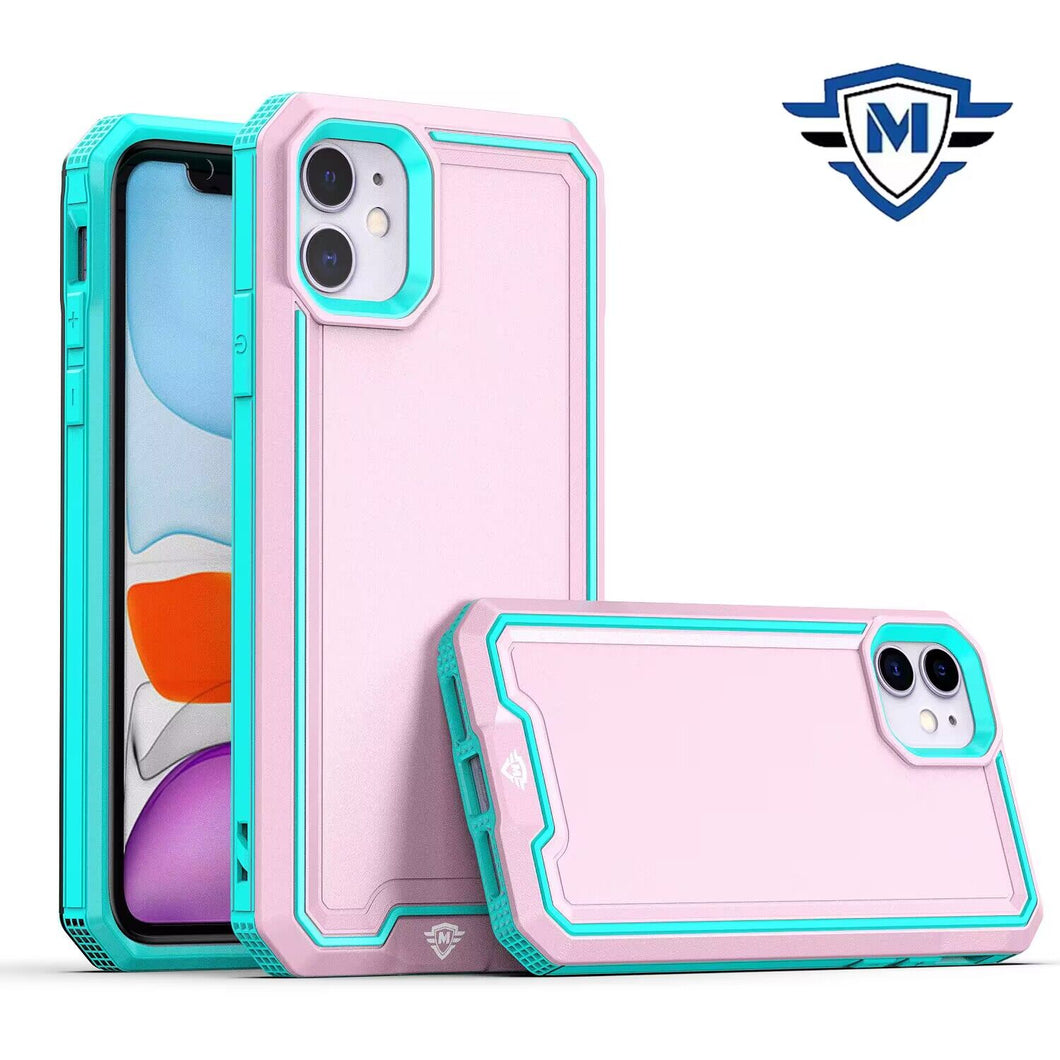 For iPhone 15 PLUS Case Strong Fused Protective Hybrid Cover + 2 Tempered Glass