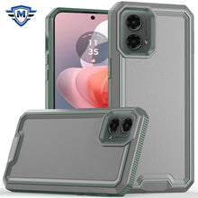 For Moto G Power 5G 2024 Case Strong Fused Protective Hybrid + Tempered Glass