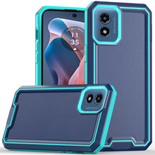 For Moto G Play 2024 Case Strong Fused Protective Hybrid Cover + Tempered Glass