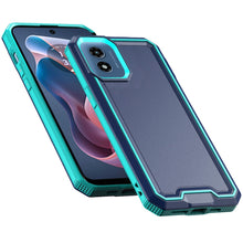 For Moto G Play 2024 Case Strong Fused Protective Hybrid Cover + Tempered Glass