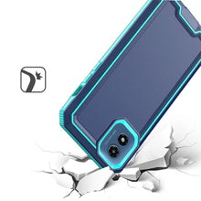For Moto G Play 2024 Case Strong Fused Protective Hybrid Cover + Tempered Glass