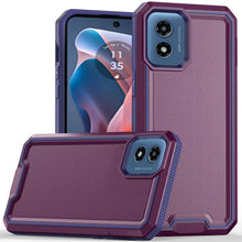 For Moto G Play 2024 Case Strong Fused Protective Hybrid Cover + Tempered Glass