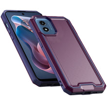 For Moto G Play 2024 Case Strong Fused Protective Hybrid Cover + Tempered Glass