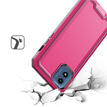 For Moto G Play 2024 Case Strong Fused Protective Hybrid Cover + Tempered Glass