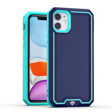 For iPhone 11 6.1 in. Case Strong Fused Protective Hybrid Cover + Tempered Glass