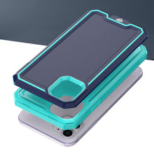For iPhone 11 6.1 in. Case Strong Fused Protective Hybrid Cover + Tempered Glass