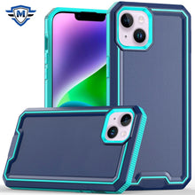 For iPhone 13/14 Case Strong Fused Protective Hybrid Cover + Tempered Glass