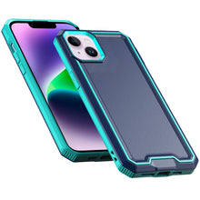 For iPhone 13/14 Case Strong Fused Protective Hybrid Cover + Tempered Glass