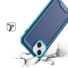 For iPhone 13/14 Case Strong Fused Protective Hybrid Cover + Tempered Glass