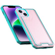 For iPhone 13/14 Case Strong Fused Protective Hybrid Cover + Tempered Glass