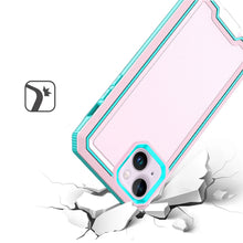 For iPhone 13/14 Case Strong Fused Protective Hybrid Cover + Tempered Glass