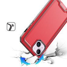 For iPhone 13/14 Case Strong Fused Protective Hybrid Cover + Tempered Glass