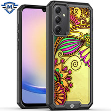 For Samsung A25 5G Case Print Design Fused Protective Cover + Tempered Glass