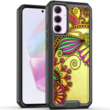 For Samsung A35 5G Case Print Design Fused Protective Cover + Tempered Glass