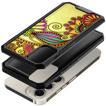 For Samsung A35 5G Case Print Design Fused Protective Cover + Tempered Glass