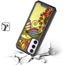 For Samsung A35 5G Case Print Design Fused Protective Cover + Tempered Glass