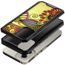 For Moto G Play 2024 Case Print Design Fused Shockproof Hybrid + Tempered Glass