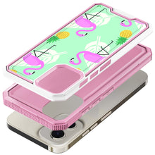 For Moto G Play 2024 Case Print Design Fused Shockproof Hybrid + Tempered Glass