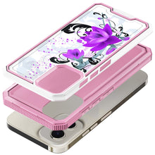 For Moto G Play 2024 Case Print Design Fused Shockproof Hybrid + Tempered Glass