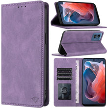 For Moto G Play 2024 Case Luxury Soft Vegan Leather Phone Wallet +Tempered Glass