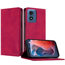 For Moto G Play 2024 Case Luxury Soft Vegan Leather Phone Wallet +Tempered Glass
