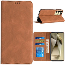 For Samsung Galaxy S24+ Plus Case Luxury Soft Vegan Leather Phone Wallet Cover