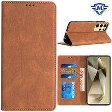 For Samsung Galaxy S24 Case Premium Soft Vegan Leather Phone Wallet Cover