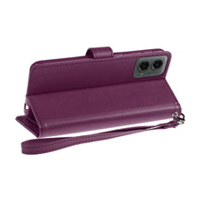 For Moto G Stylus 5G 2024 Case Vegan Leather Wallet w/ Card Flap +Tempered Glass