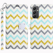For Moto G 5G (2024) Case Design Phone Wallet ID Card Wristlet + Tempered Glass