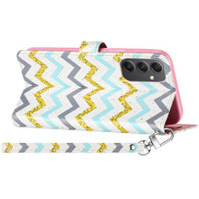 For Moto G 5G (2024) Case Design Phone Wallet ID Card Wristlet + Tempered Glass
