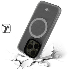 For iPhone 15 Case Magnetic Circle Translucent Premium Cover + 2 Tempered Glass