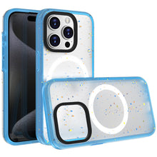 For iPhone 15 Pro Max Case Magnetic Charging Iridescent Spot + 2 Tempered Glass